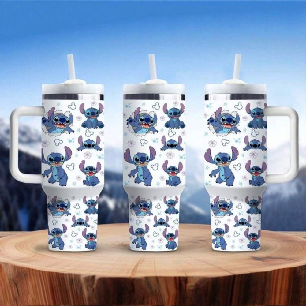 Disney Lilo & Stitch Tumbler with Straw - Cute Lilo & Stitch Drink ware